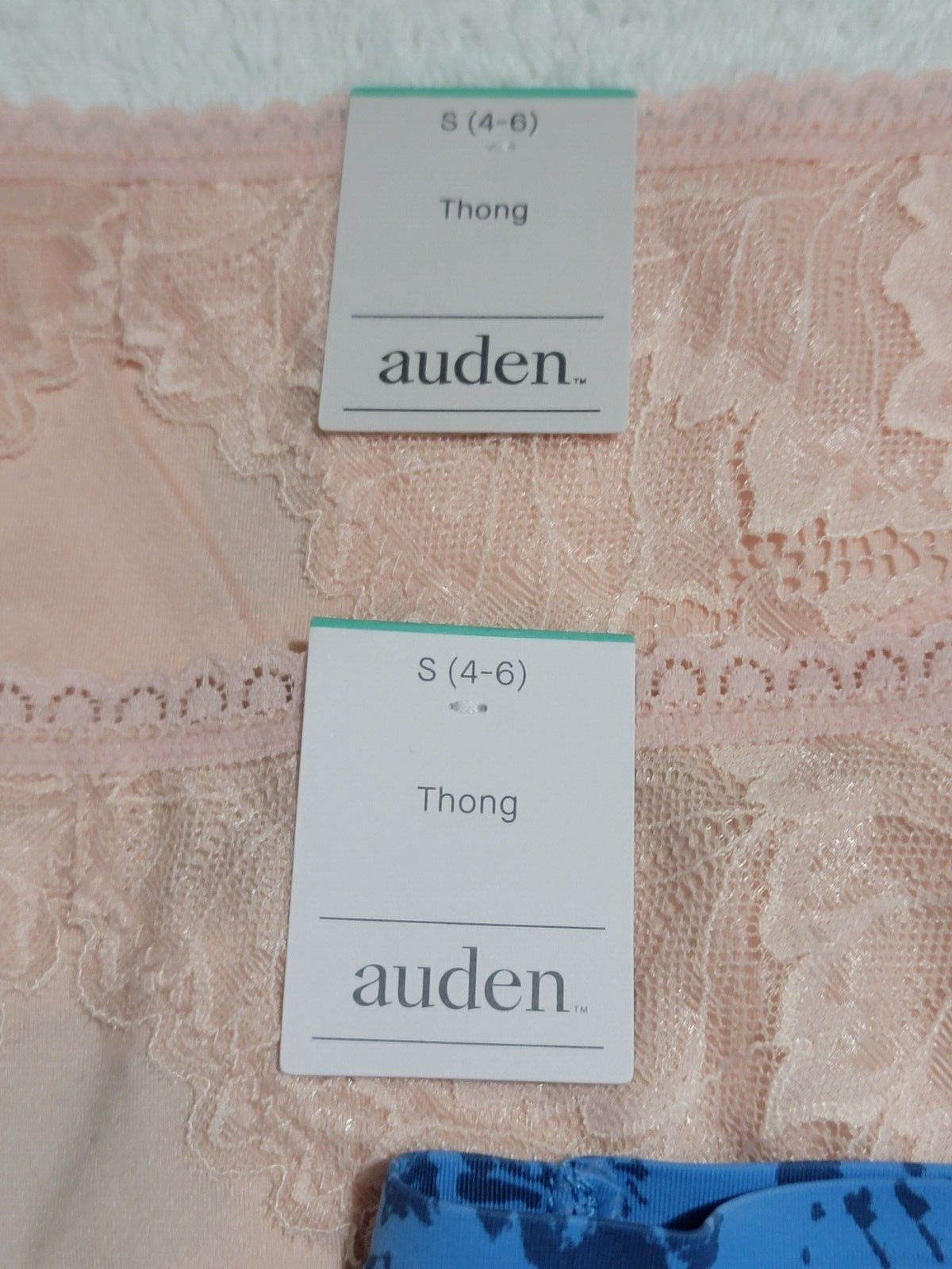 NWTS 6 PAIRS OF AUDEN SEXY THONG PANTIES SIZE XS (0-2) ASSORTED COLORS