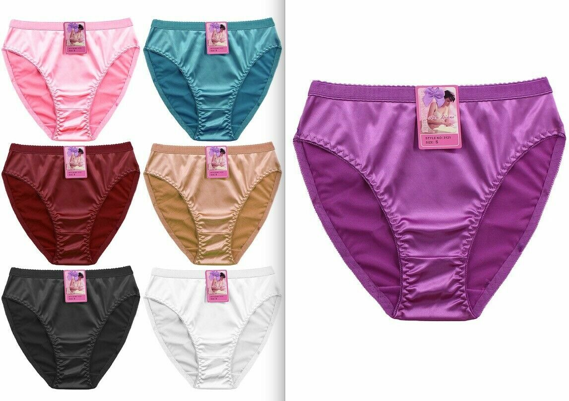 6-12 Satin Silky Bikini Booty Shorts shiny Sissy Bikini Panties PLUS SZ S-4X