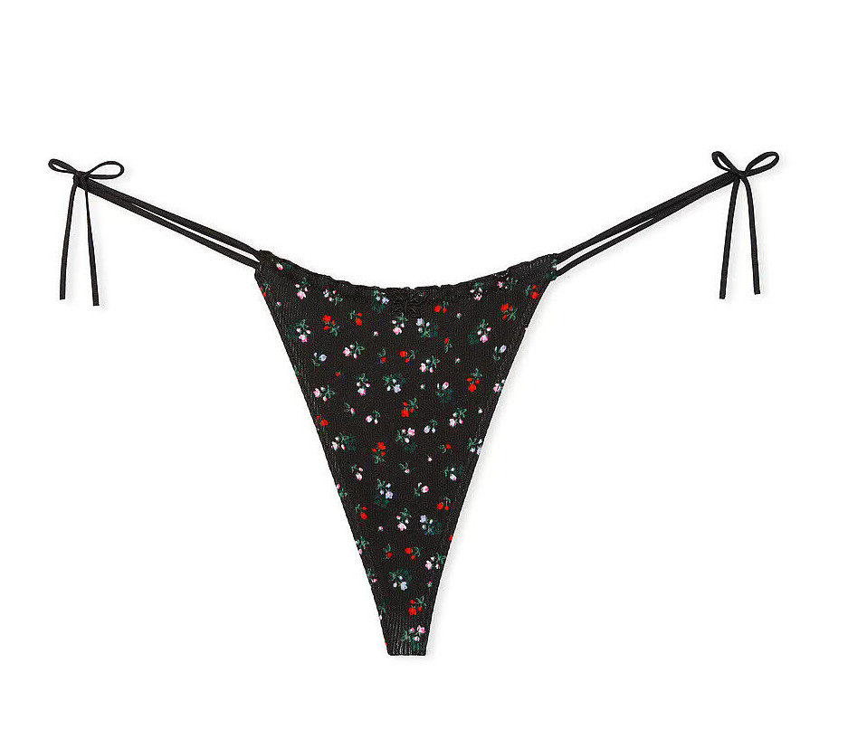 Victoria’s Secret PINK Side Tie Ruffled V-String G-String Pantie XS S M L XL XXL