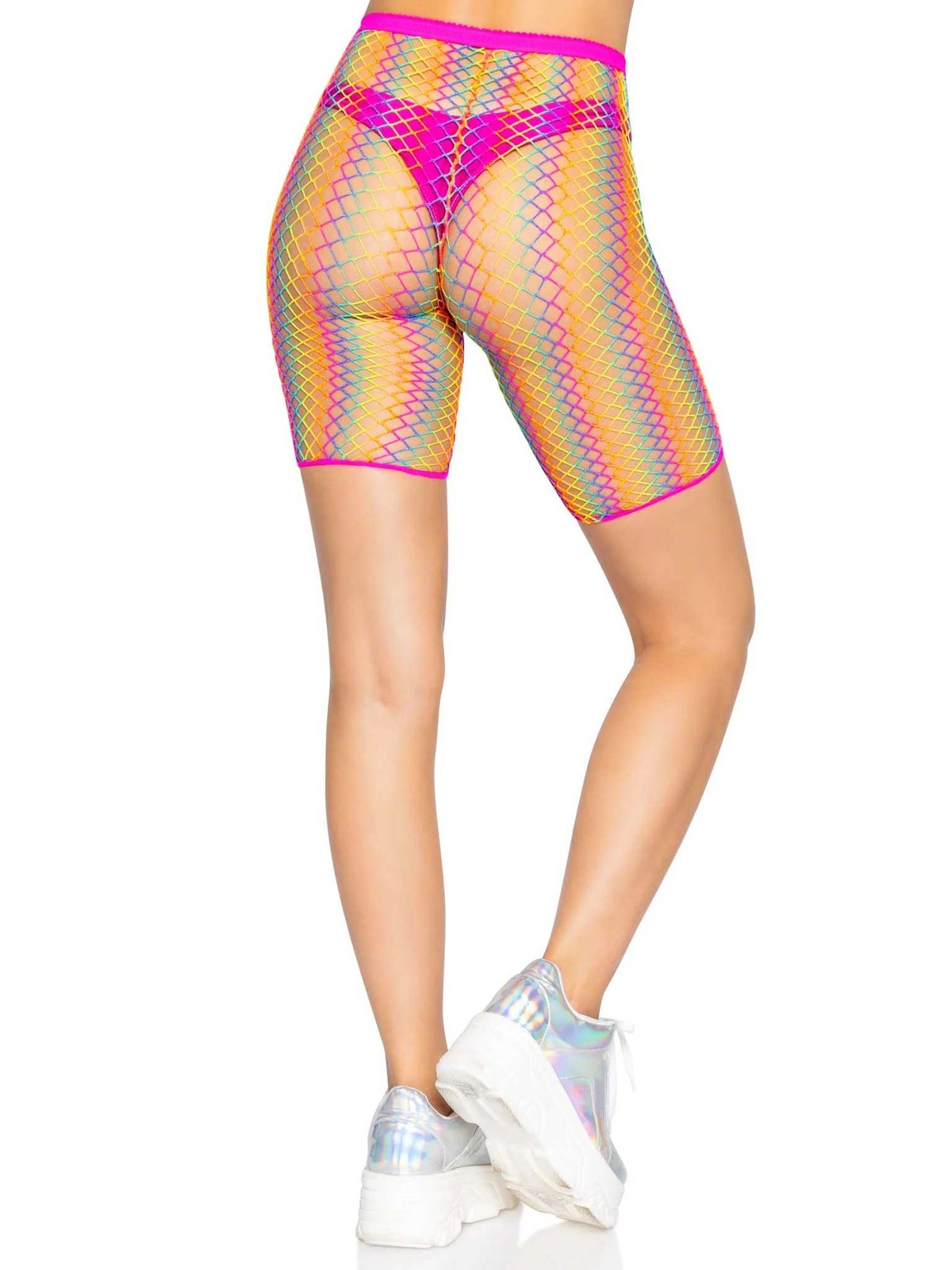 Ombre Rainbow Biker Shorts – One Size – Rainbow