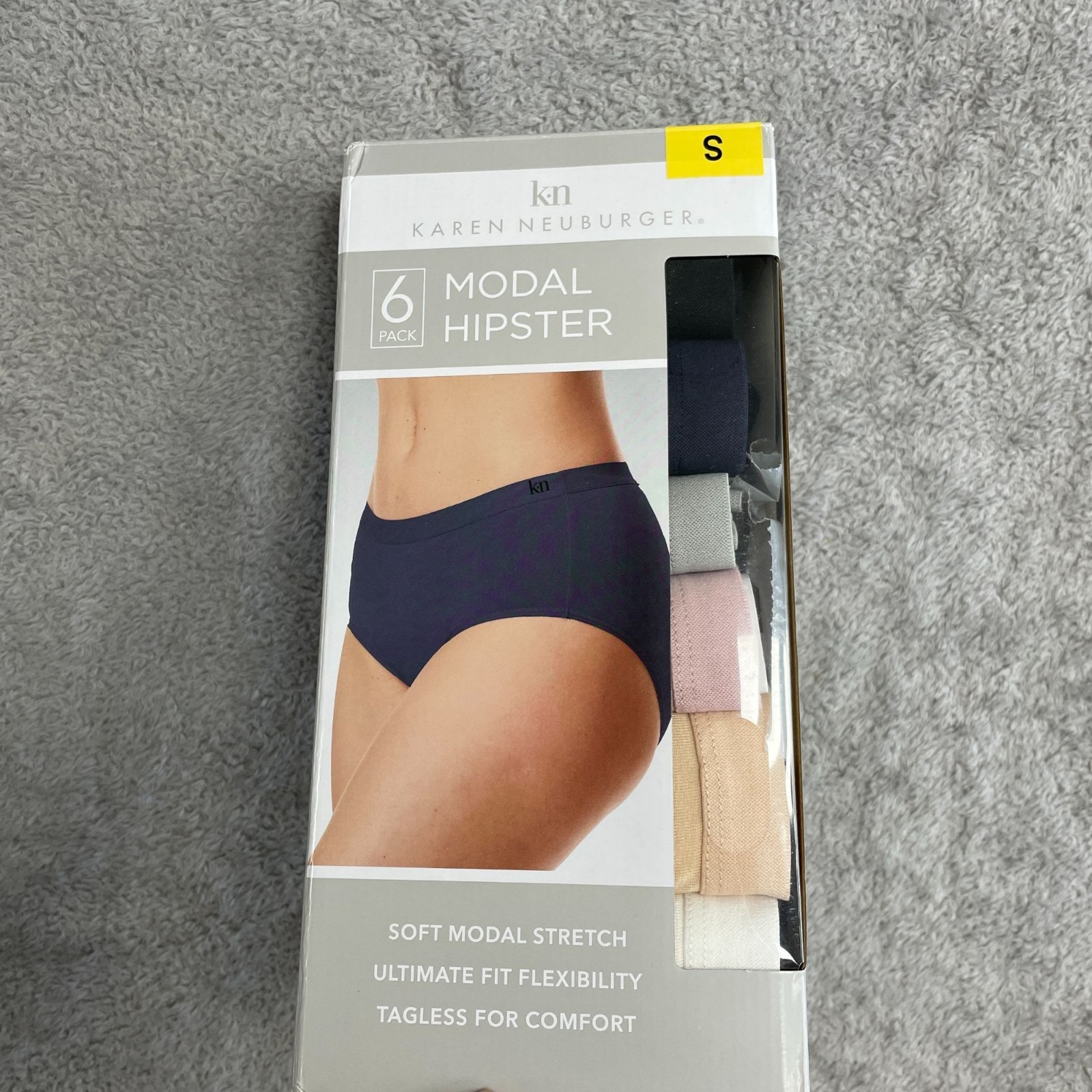 NEW Karen Neuburger Women’s S 6 Pack Modal Hipster Panties Soft Stretch