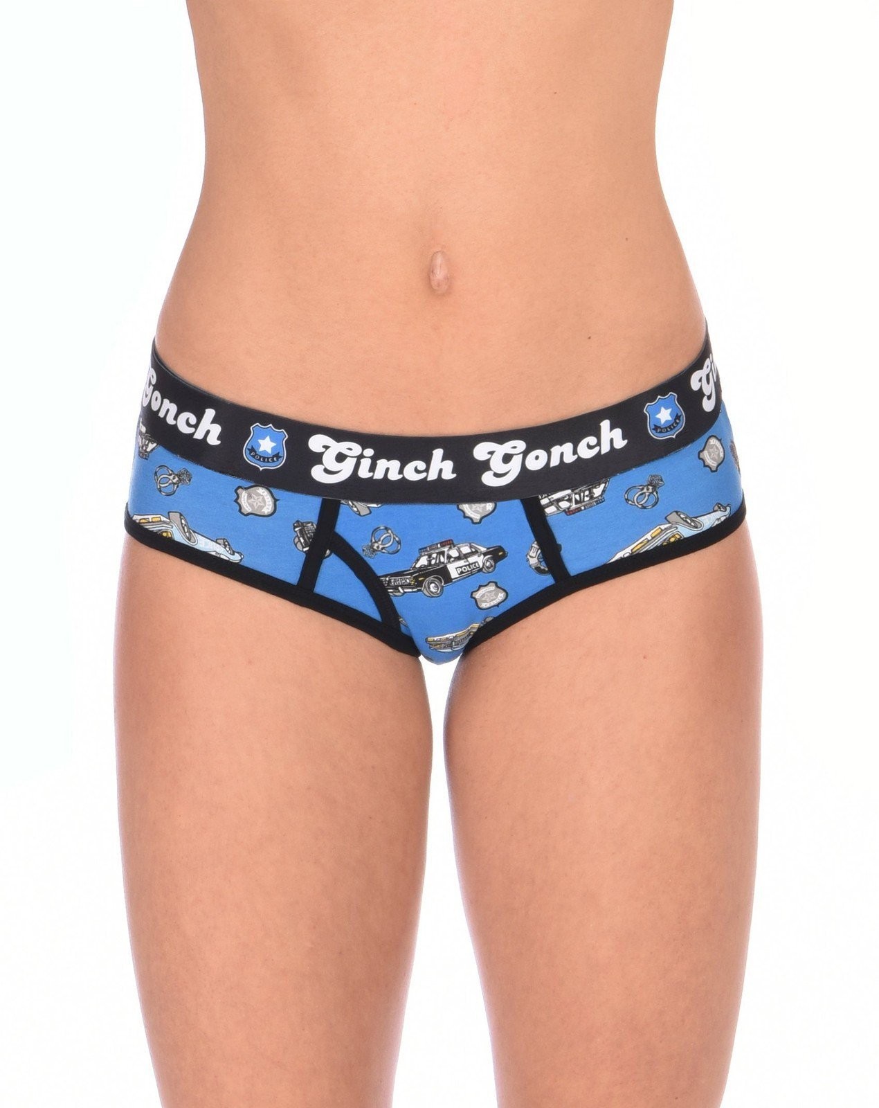 Ginch Gonch Women’s GG Patrol Boyfriend Briefs Underwear Cotton Stretch NWT