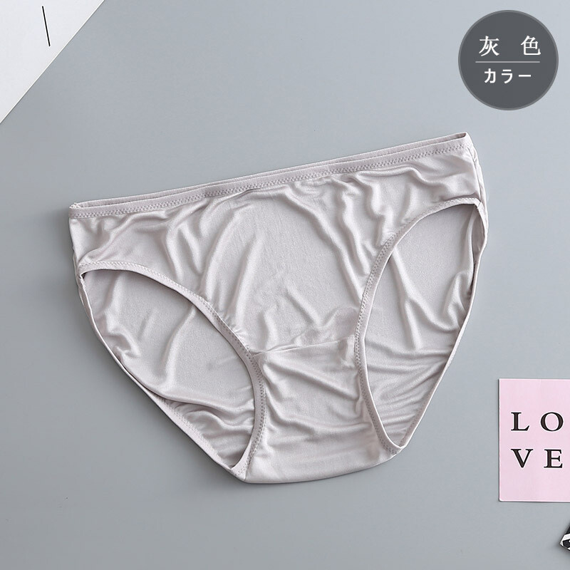 3 Pair 100% Mulberry Silk Underwear Women Briefs Thin Lady Panties Girly Panties