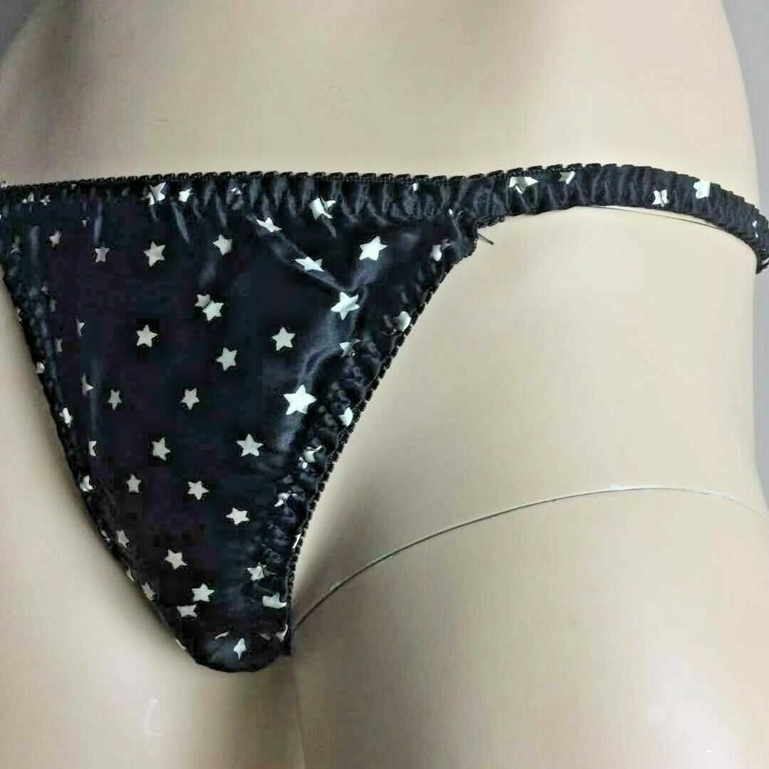 WOMEN UNDERWEAR Bikini panties NEW SATIN NATURAL 100% PURE SILK LARGE