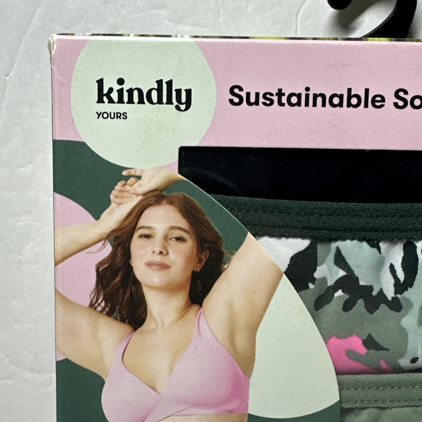 Kindly Yours So Comfy Hipster Underwear 4-Pack 2XL (20)Floral,Green,Stripe,Black