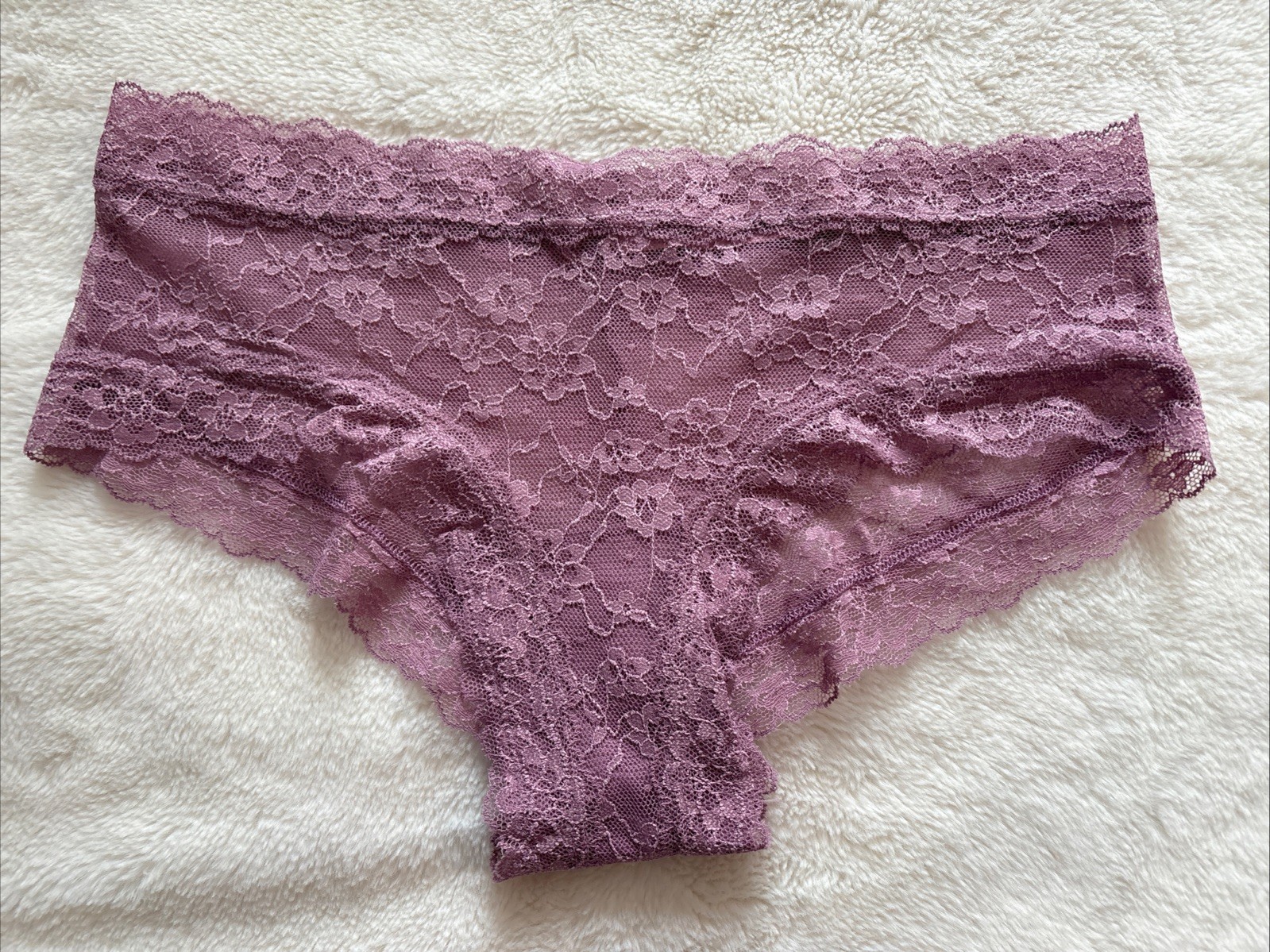 Victoria’s Secret Panties Cheeky Panty The Lacie Lilac Purple Posey Lace Medium