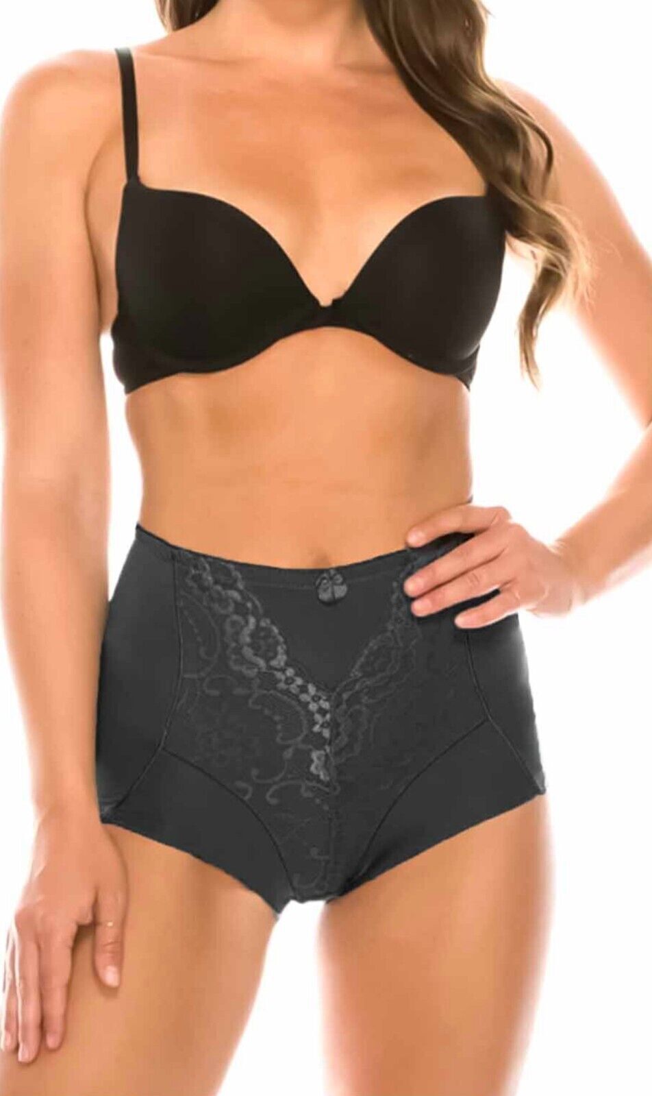 Set of 6 High Waist Lace Full-Coverage Briefs #075 – Light Control for Comfort