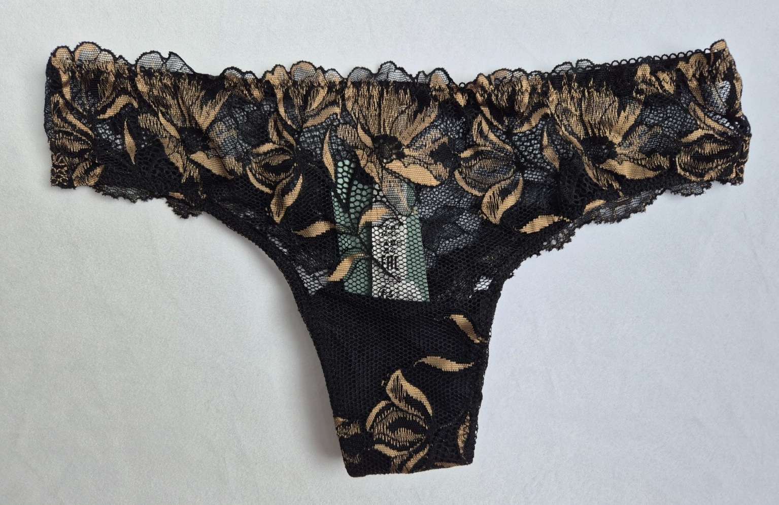 NEW Intimissimi Lace Brazilian Briefs Black Size L