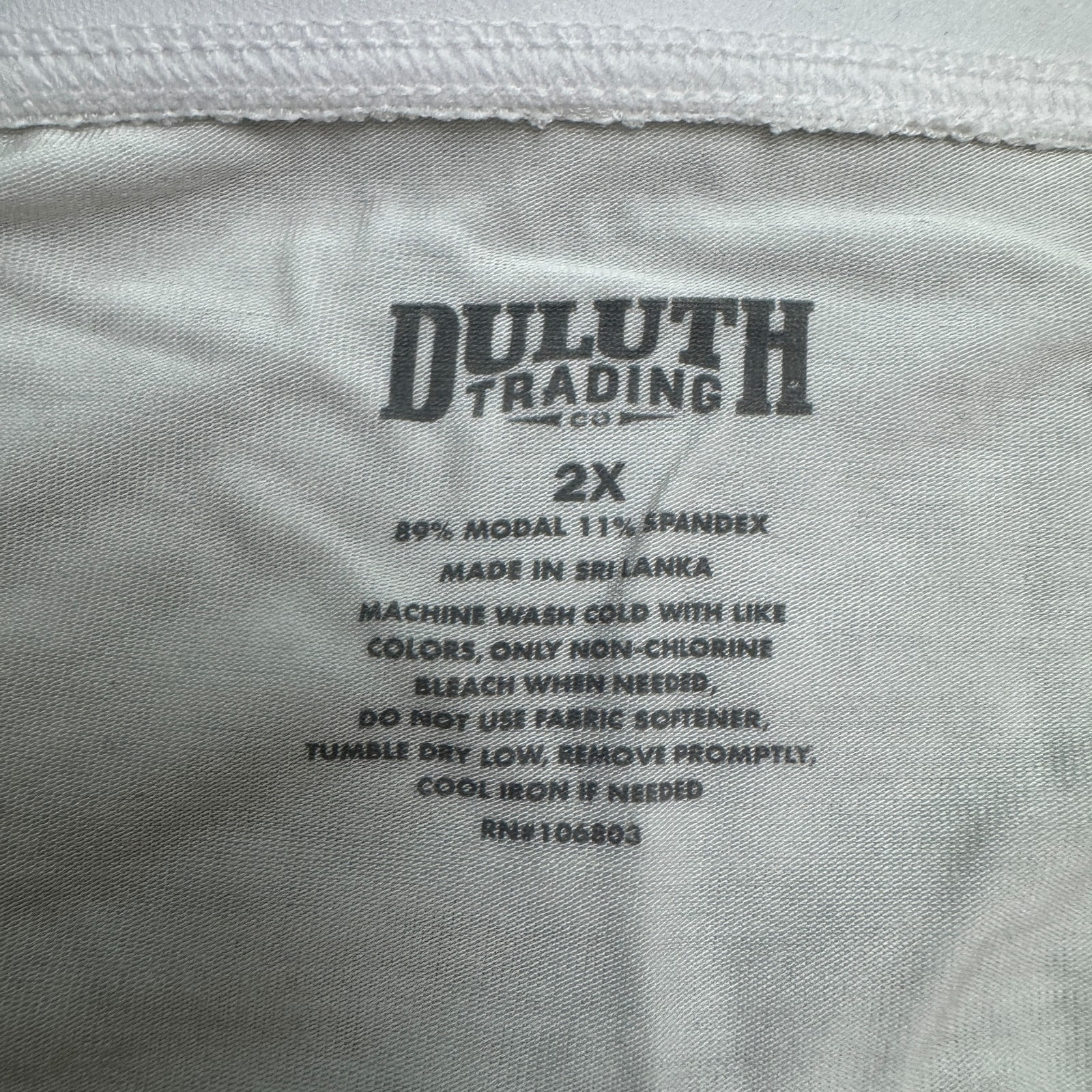 Duluth Trading Co Dang Soft Briefs Underwear Womens 2X Plus White Stretch NWT