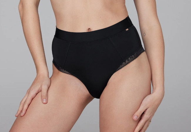Savage X Microfiber Logo-Trim High-Waist Cheeky Panty, Caviar, 316146, 3X