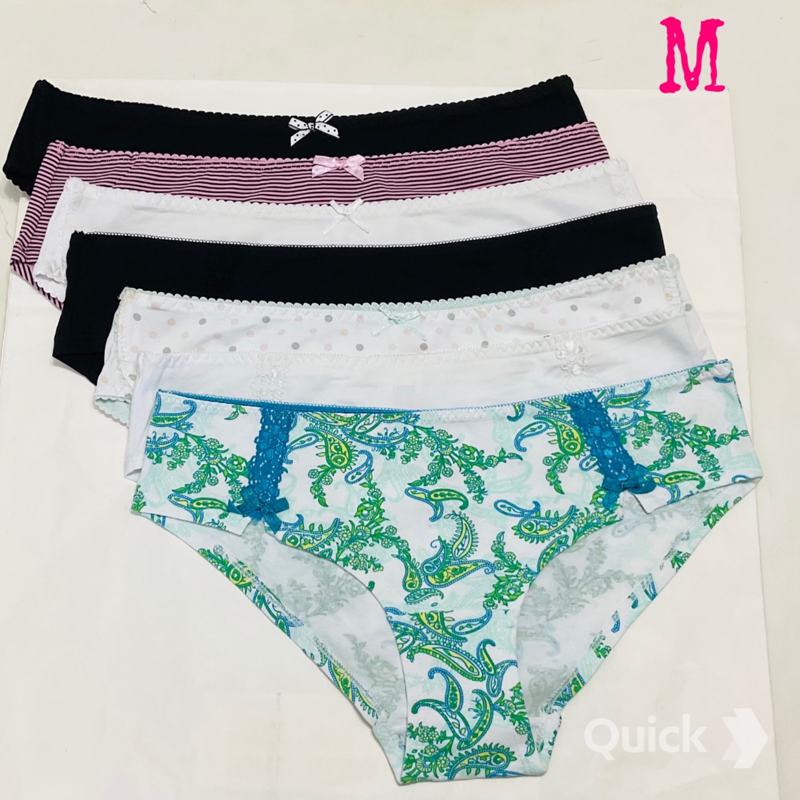 M – New Next Cotton Low-Rise Panties – 7 pcs Bundle