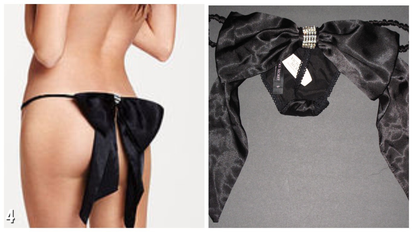 VICTORIA’S SECRET SATIN FEATHERS & EMBELLISHED PANTIES RARE