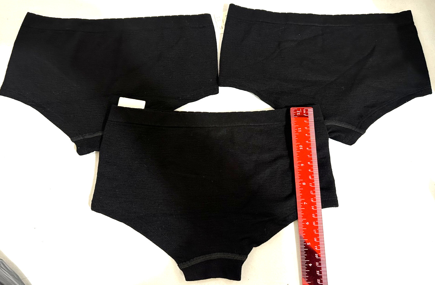 Anthropologie Addi XXS/XS (Fits XS to M) Black Seamless Hipster Briefs 3 Pairs