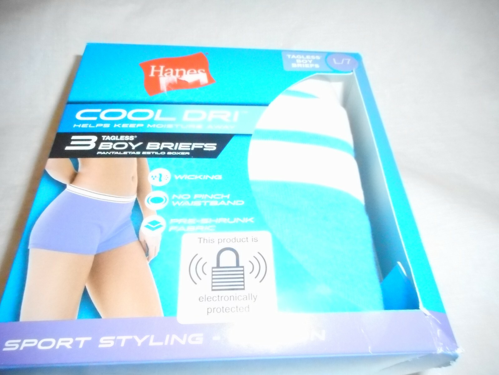 N/W/B Hanes Cool Dri 3 Boys Briefs Different Colors SIZES L/7,XL/8,& 2XL/9