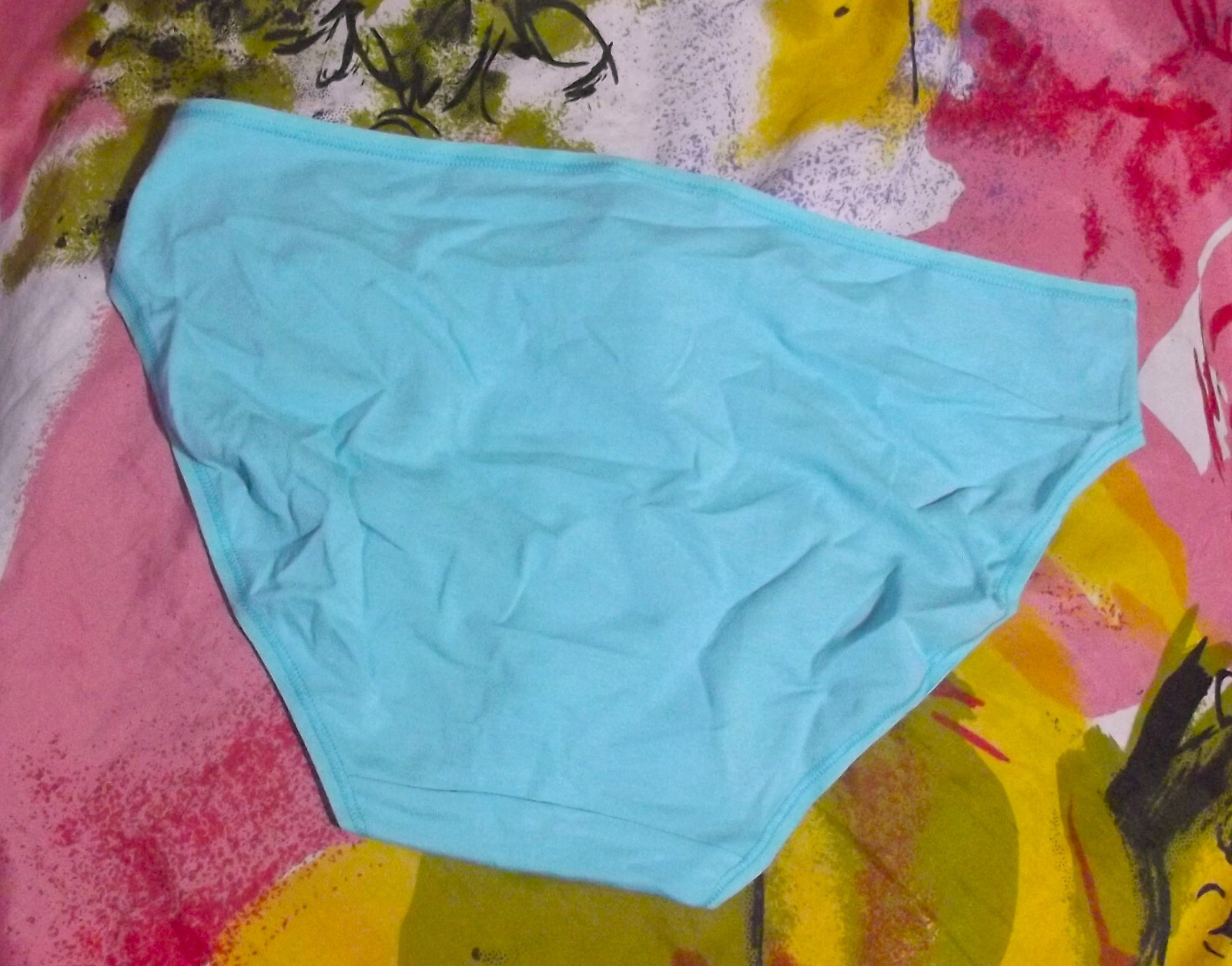 2 NEW CALVIN KLEIN QD3644 908 BLUE NO LINE WAIST/LEGS COTTON BIKINI PANTIES XL