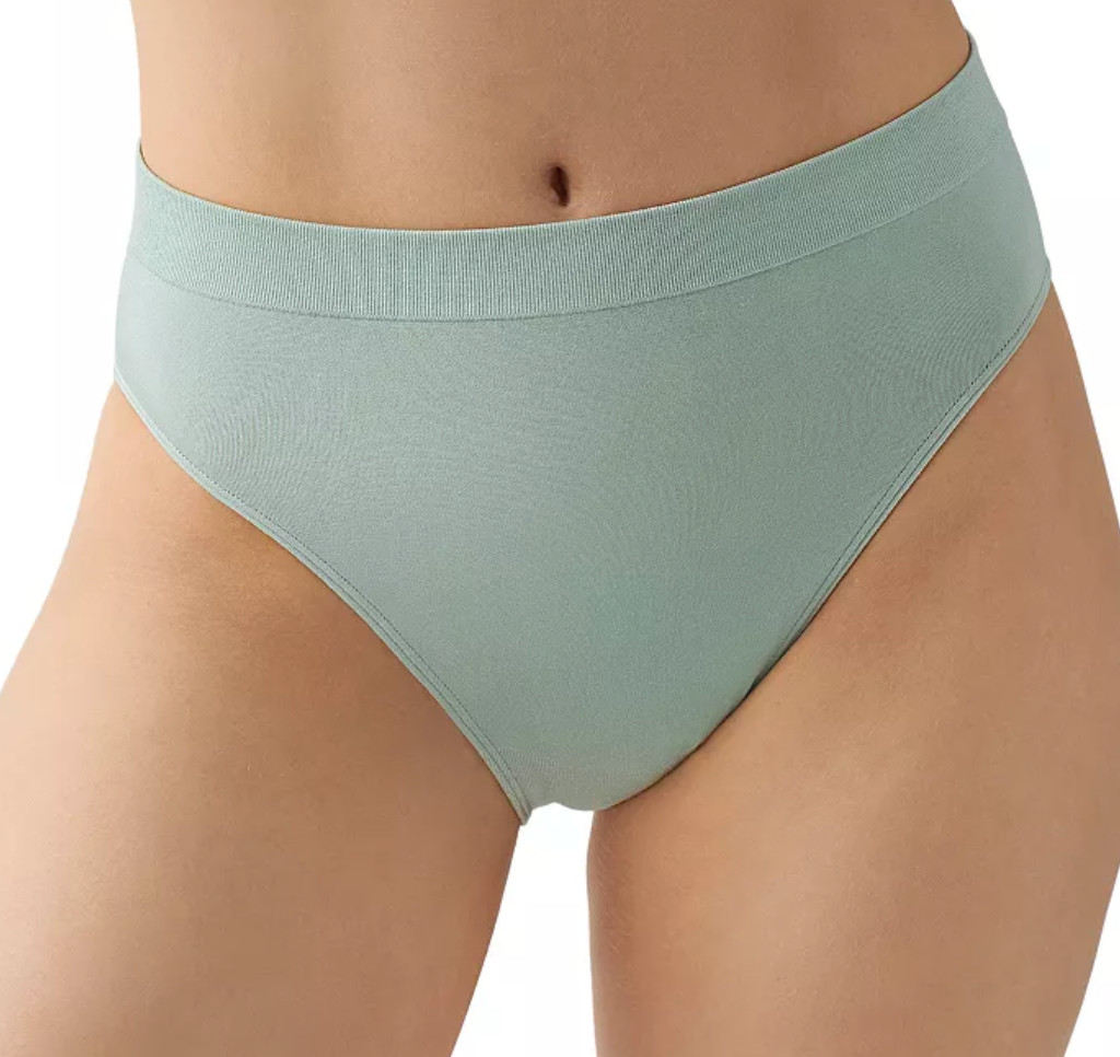 Wacoal SMALL (Size 5) B-Smooth Seamless Hi-Cut Brief Panty NWOT 834175 Green