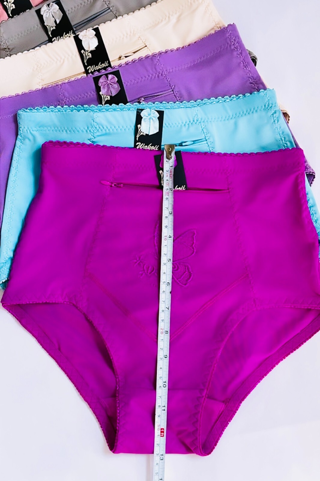 High Waisted Briefs Girdle Panties Lot 2-6 Tummy Control Travel Safe Zipper S-4X