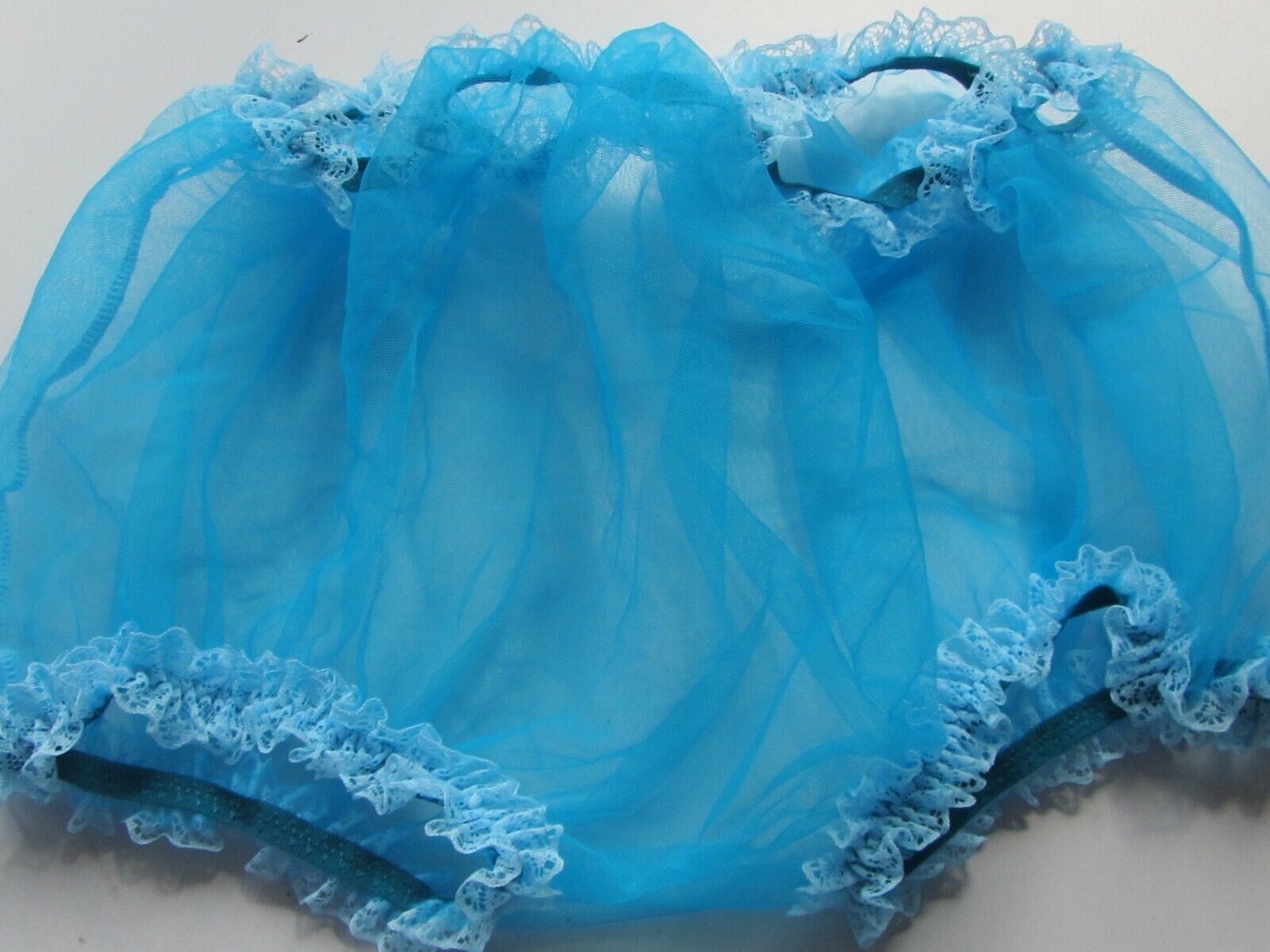 VINTAGE STYLE PANTIES/KNICKERS SIZE W 24/38 + TORQUISE BLUE