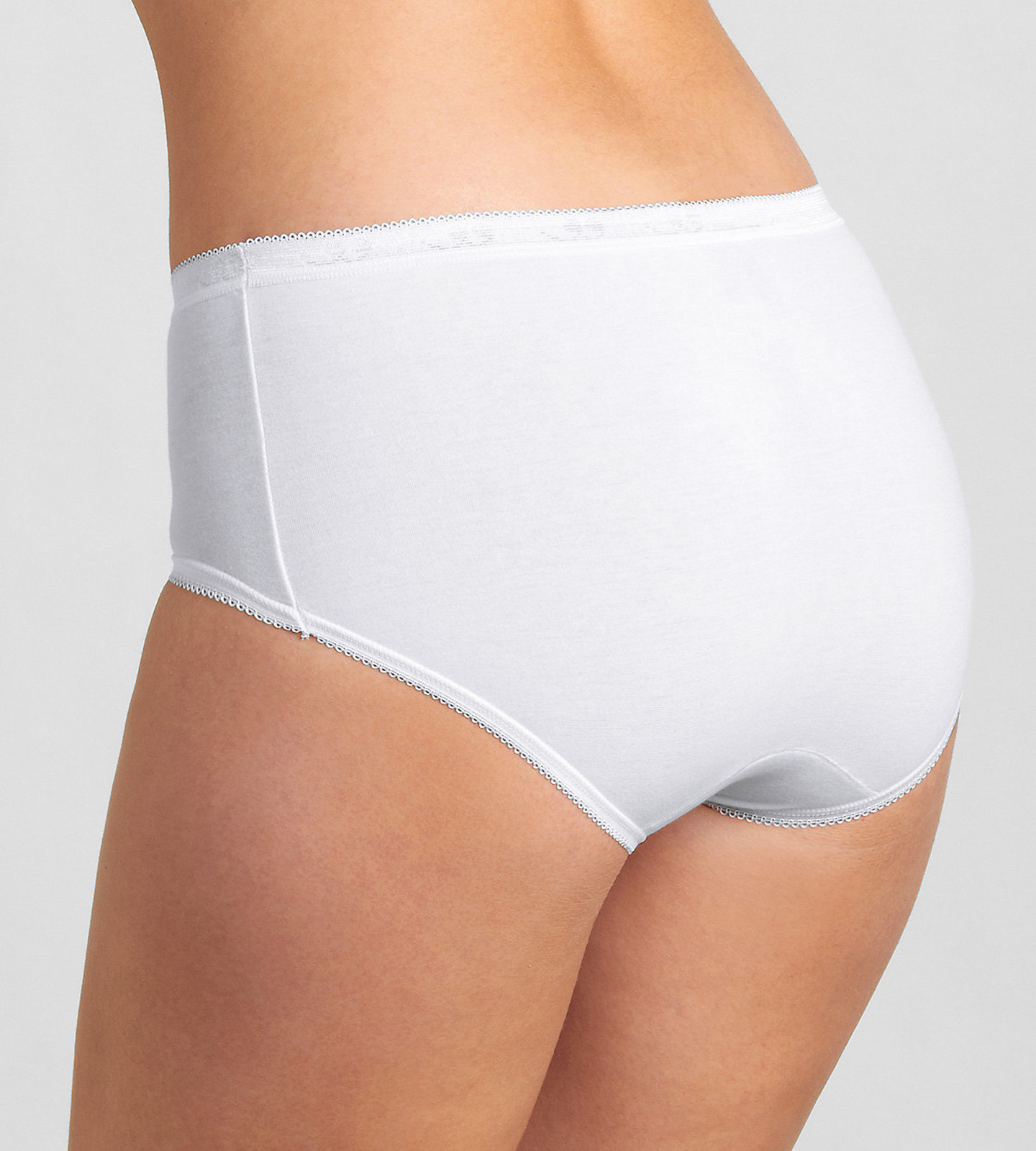 Sloggi Basic Midi Brief Knickers (3 + 1 Free) 4 Pack 95% Cotton 10068837