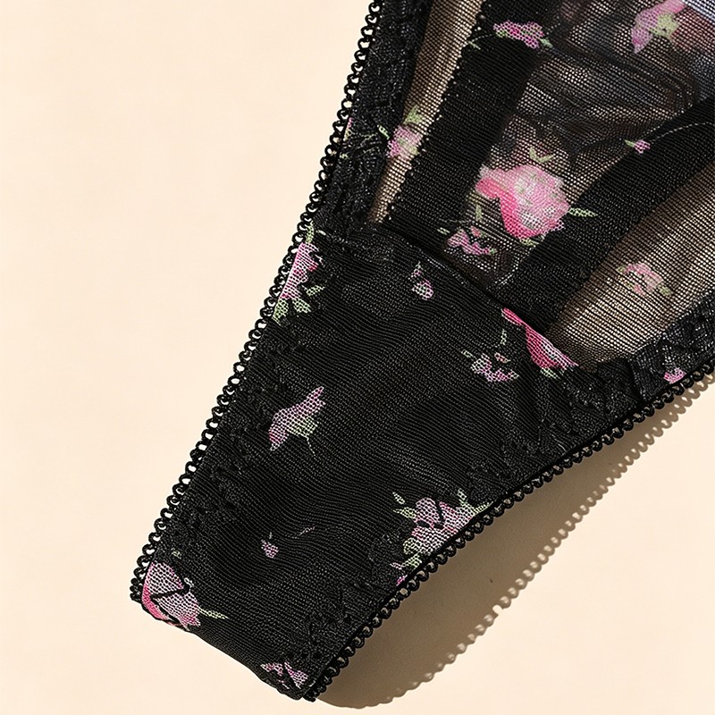 4PCS/LOT Sexy Ladies Womens Sheer See Through Panties Thongs Lingerie Underwear