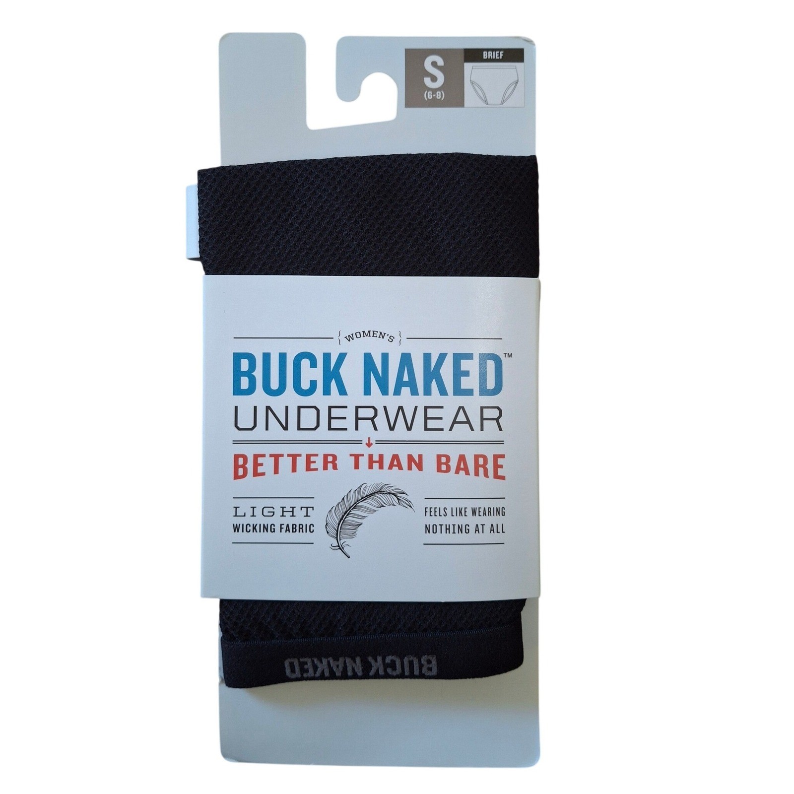Duluth Trading Co Buck Naked Performance Brief Underwear Black Womens Small 6-8