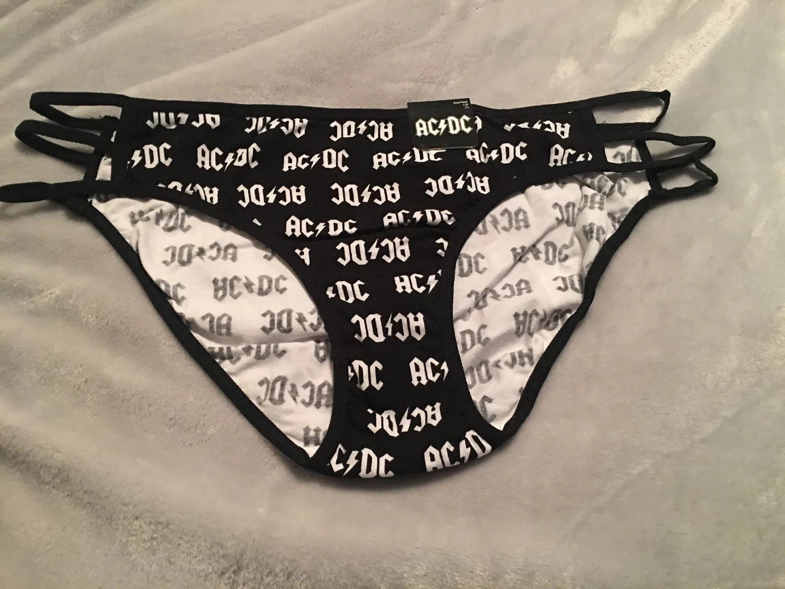 AC DC Caged Bikini Panty L (7) New With Tags Free Shipping