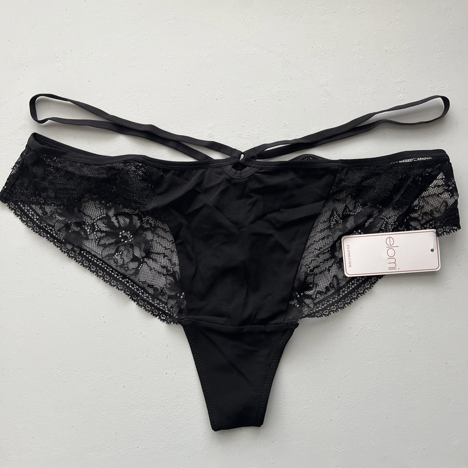 Elomi Women’s Large Kendra Thong Underwear Black