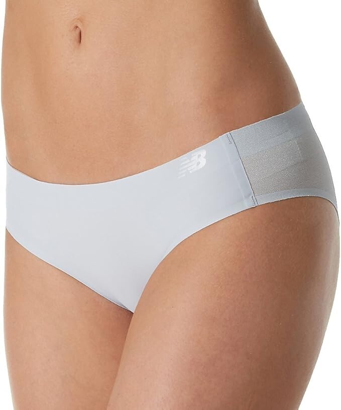 New Balance L104346 Women’s Grey Hybrid Soft Jersey Mesh Panels Panty Size S