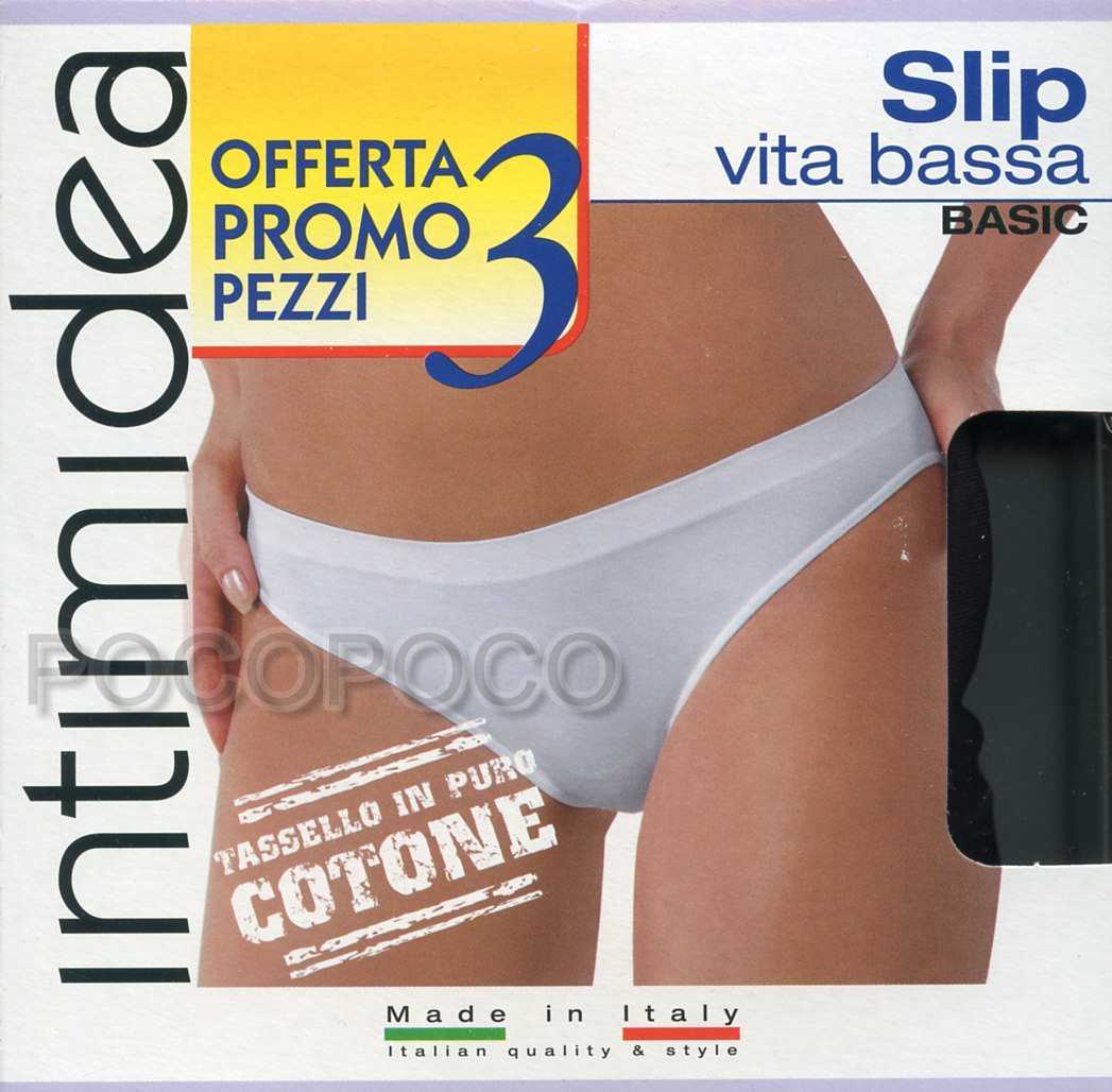 3 Women’s Intimidea Seamless Stretch Microfiber Low Waist Briefs 310284