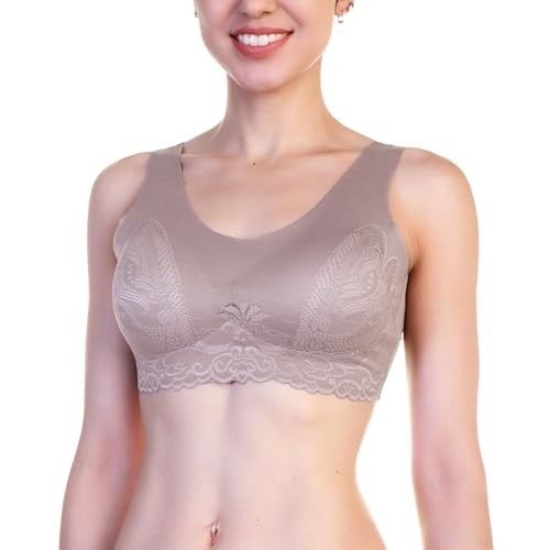 Angelina Women’s Wire-free Microfiber Laser Cut Bra & Hiphugger Panties Set