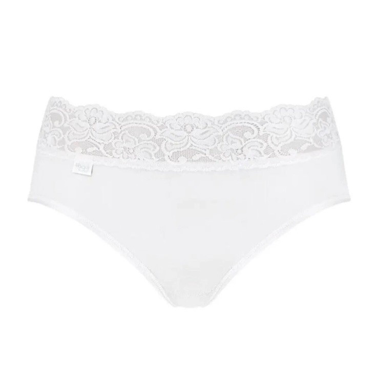 Sloggi Romance Brief Comfortable Mid Rise Elegant Lacy Knickers UK 12 NEW in box