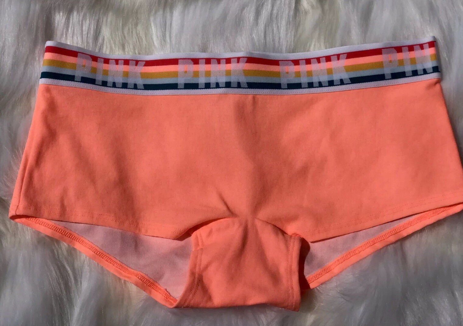 PINK Underwear, size:M, perfect condition salmon bottom with rainbow top