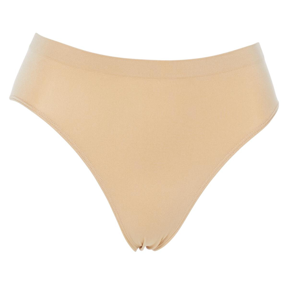 Rhonda Shear4-pack Seamless Ahh Brief 738-215,Black/White/Beige/Chocola,Size XL