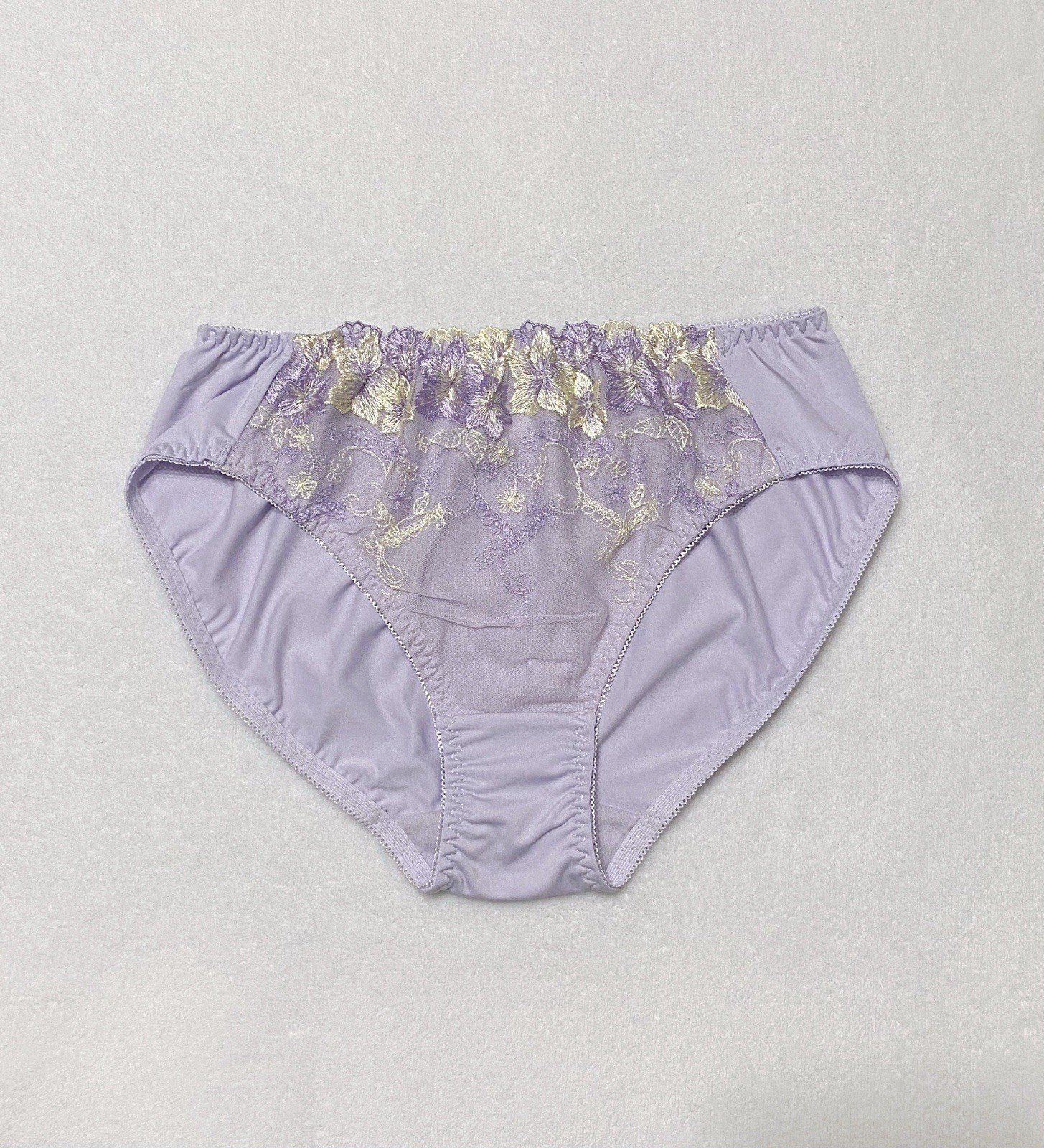 Set Of 4！US-S/JP-L Japanese Brand High Quality Floral Embroidery Nylon Panties