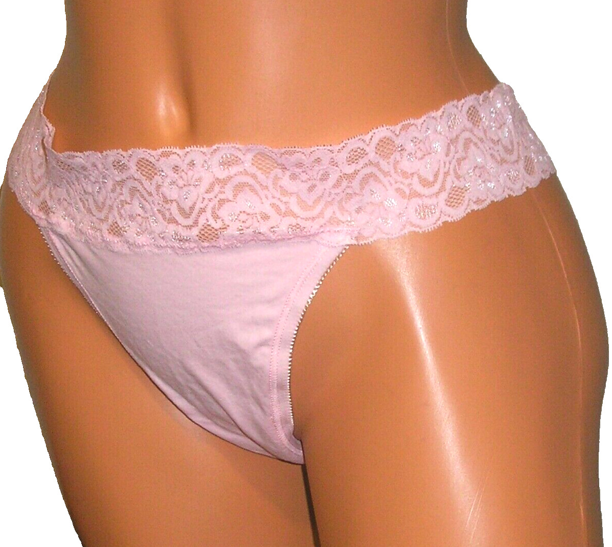 Panties Lingerie Apt. 9 Pastel Pink Thong Large Adult Gift