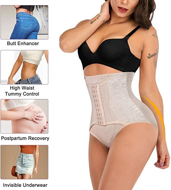 Women High-Waist Trainer Tummy Control Girdle Panties Body Shaper Butt Lifter
