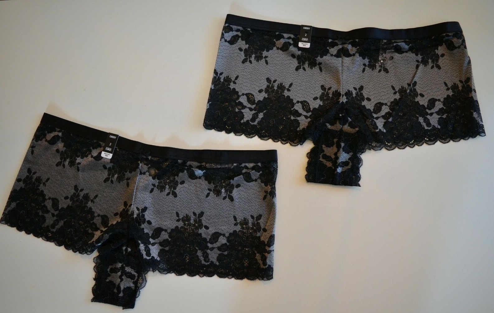 4-PACK NWT Women’s Torrid Panties Underwear Cheeky Black Lacy Sz. 2XL