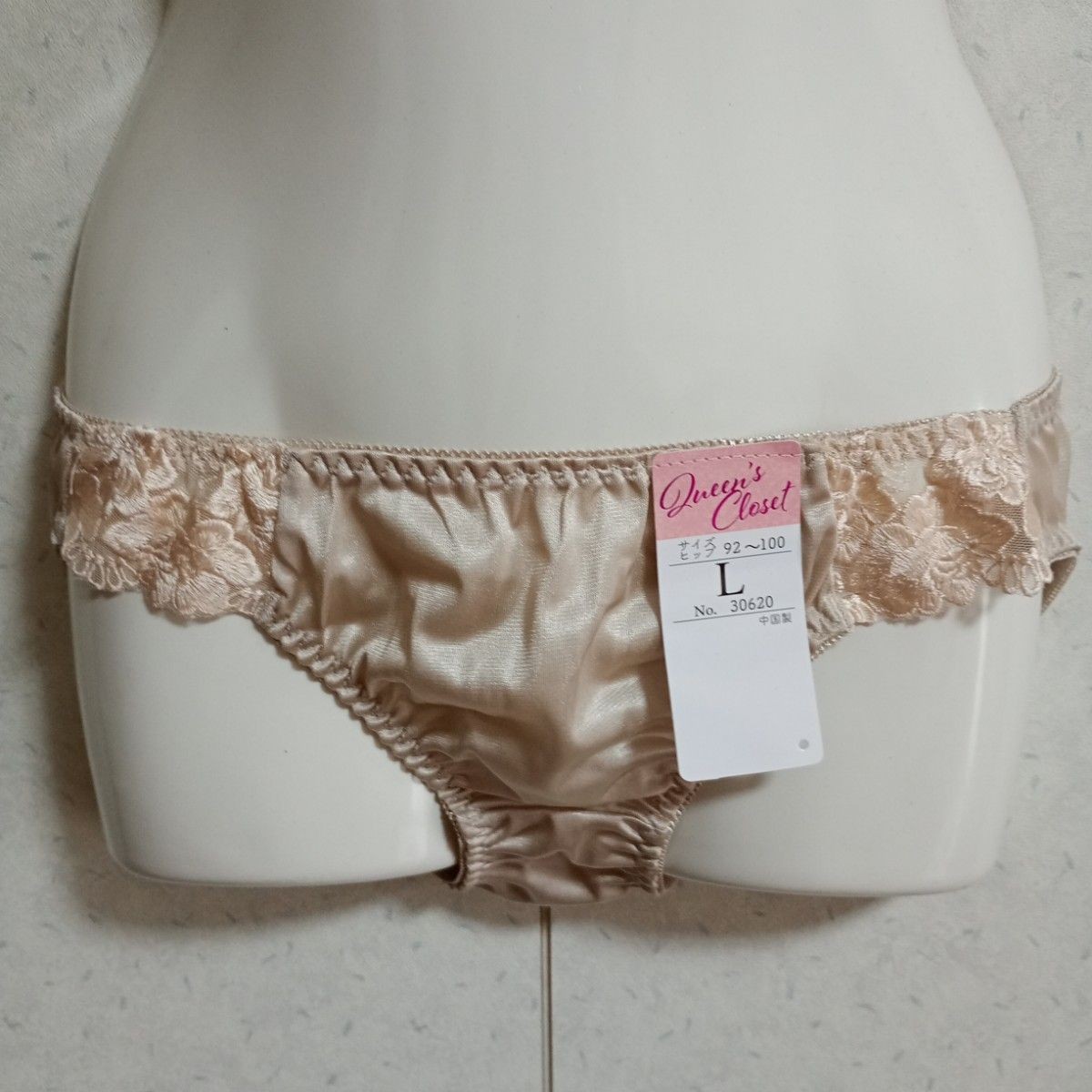 Shiny Tricot Panties US size M 5-pack set Floral Lace Pastel Colors JP size L