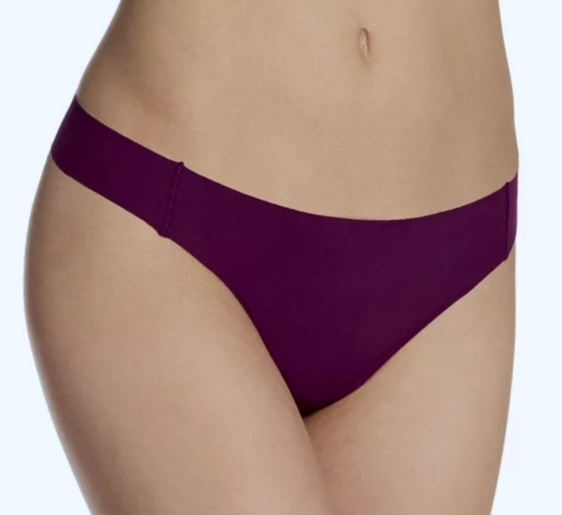 MAIDENFORM Flawless No Line Look Plum Purple Thong Panty Underwear Womens Sz S 5