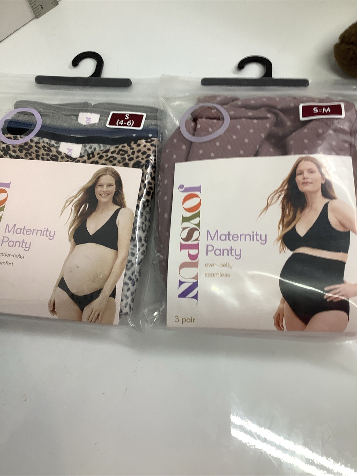 2~packs Of 3 Maternity Panties Underbelly And Overbelly Size Sm~m (4~6) Nwt Read