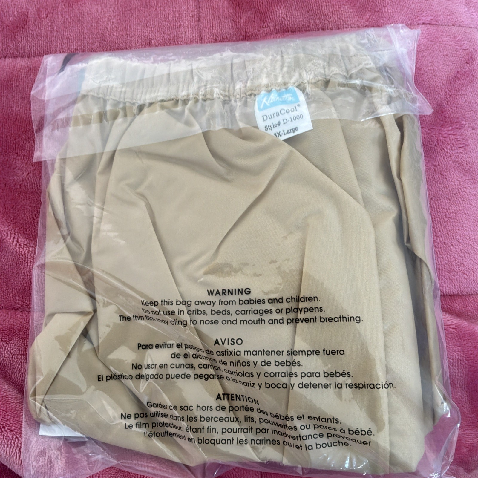 Duracool Water-Proof Pull-On Underwear Beige Size 3X Large NEW in Package