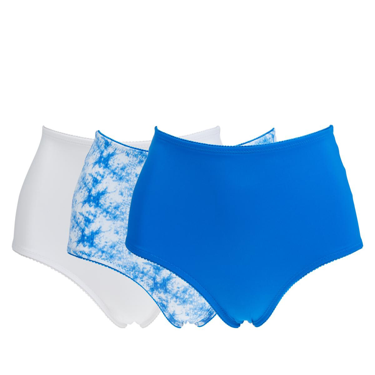 Rhonda Shear Women’s 3pack Smoothing Brief, LGWHBL, Medium