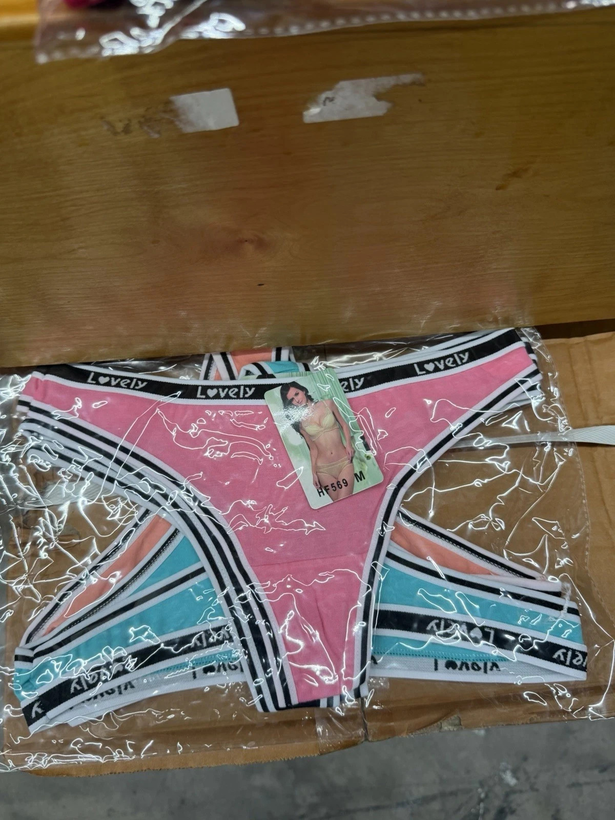 Lovely Hipster Panties 5 Pack Stretch M Pink Blue Orange Cotton