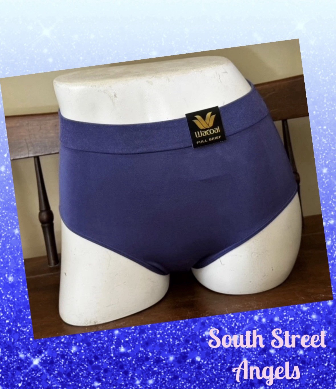 WACOAL 838175 SKIPPER BLUE ~ B-SMOOTH FULL BRIEF PANTIES ~ LARGE