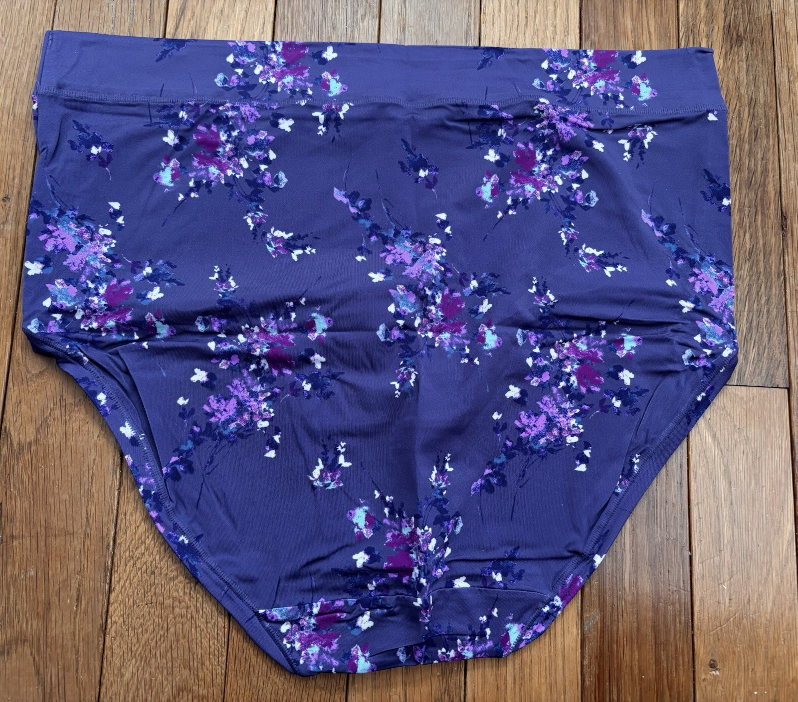 Plus Sz 18/20 Lane Bryant Cacique Comfort Bliss Full Brief Panty Violet Flower