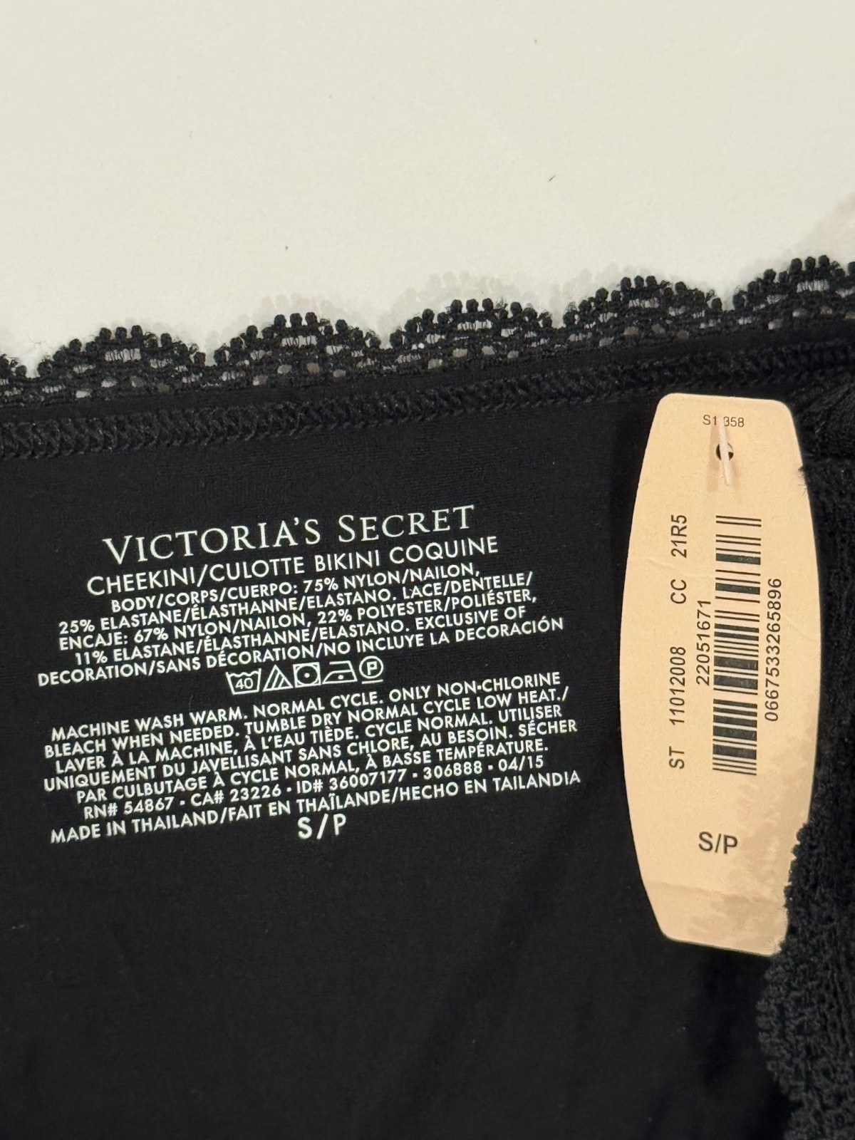 Victoria’s Secret Cheekini / Culotte Bikini Black Panty S Pack of 2
