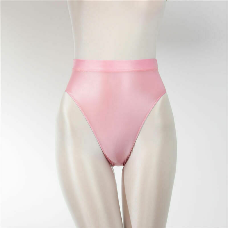 Mens Womens Shiny Satin Silky Knickers Stretch Briefs Wetlook Underwear Panties