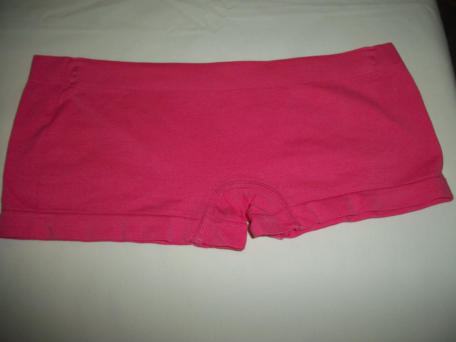 LADIES SEAMLESS BOYSHORT BRIEF PANTY SIZE 6 MEDIUM CORAL PINK ICY HOT SHAPEWEAR