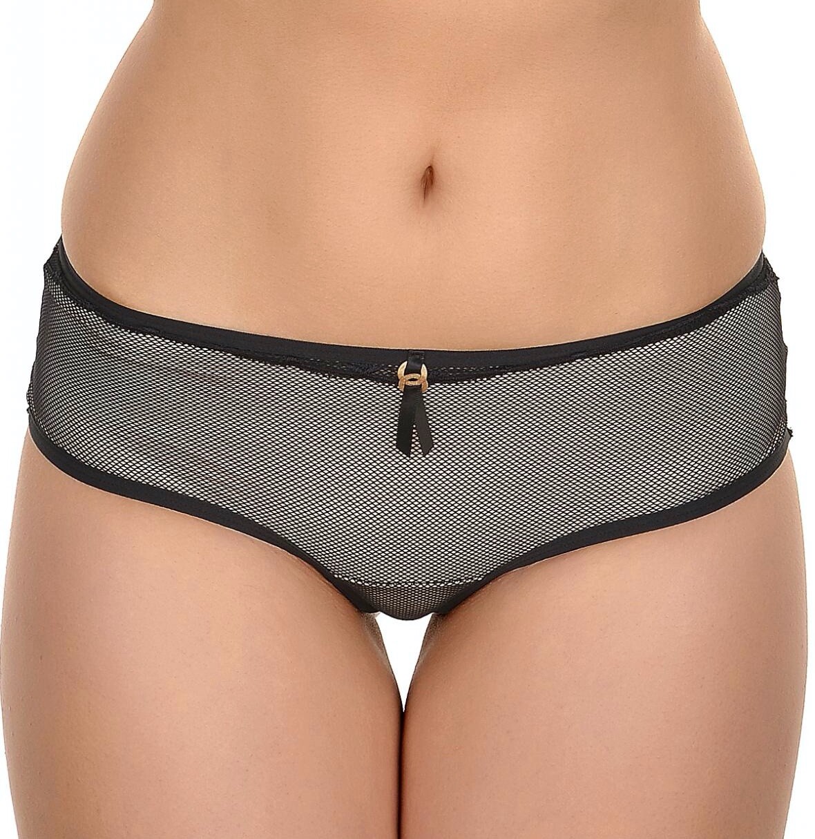 Freya Idol Allure Short Brief Black Nude Size XS 8 10 Fishnet Knickers 1806 New