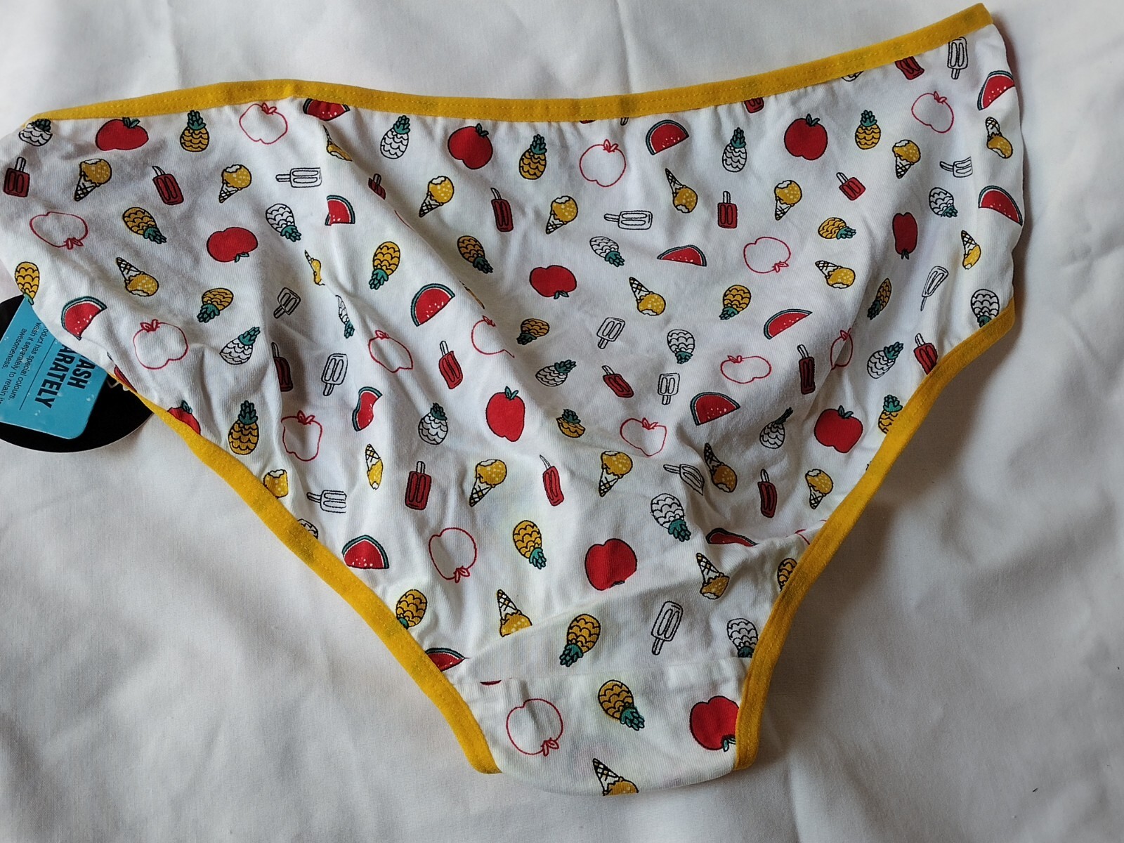 CLOVIA 3XL RED FRUIT PRINT HIPSTER PANTY COTTON SPANDEX NEW WITH TAGS